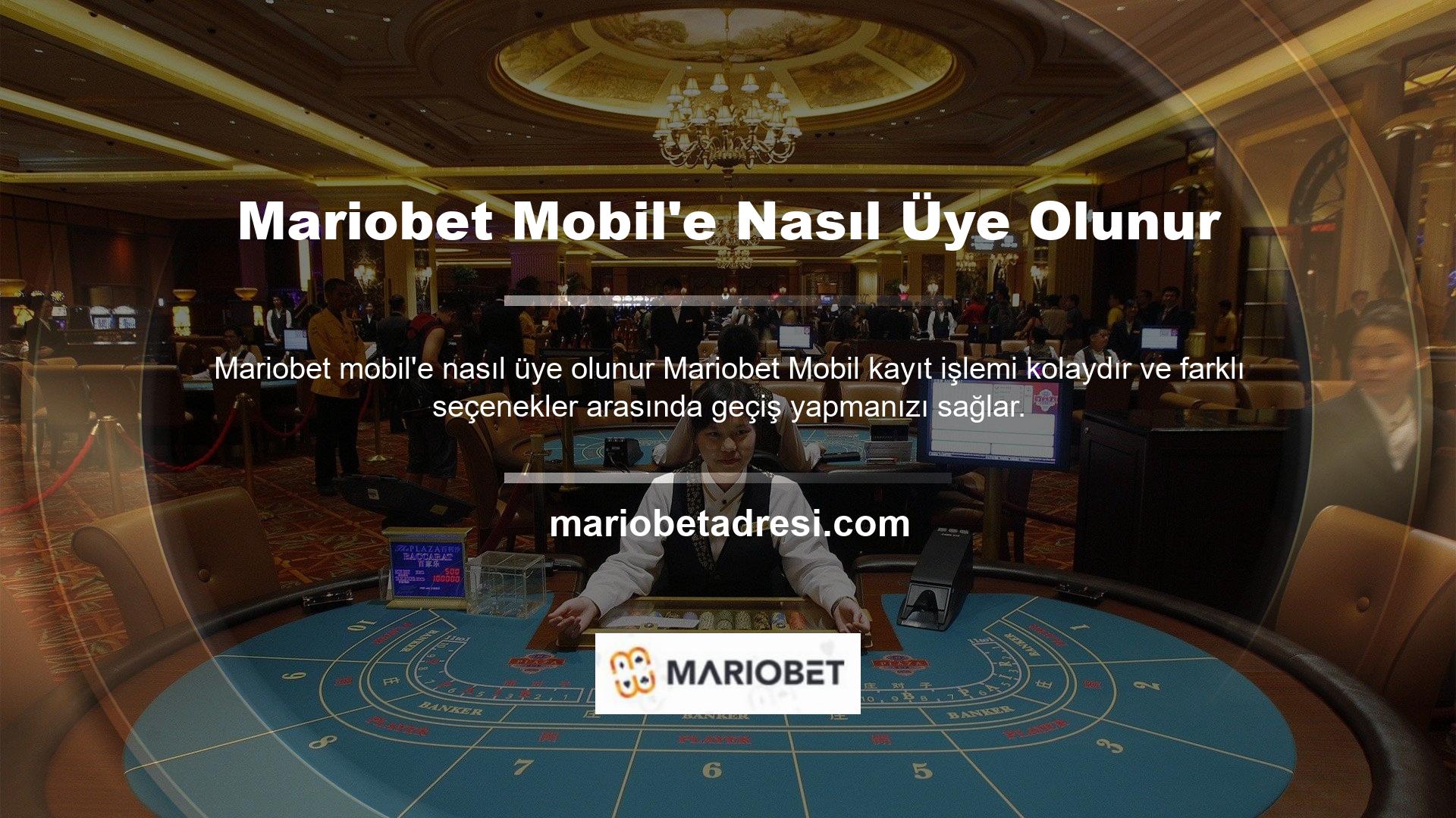 Bu işlem sırasında cep telefonunuzun web tarayıcı alanına mevcut Mariobet giriş adresinizi girerek Mariobet mobil ana sayfasına kolayca geçiş yapabilirsiniz