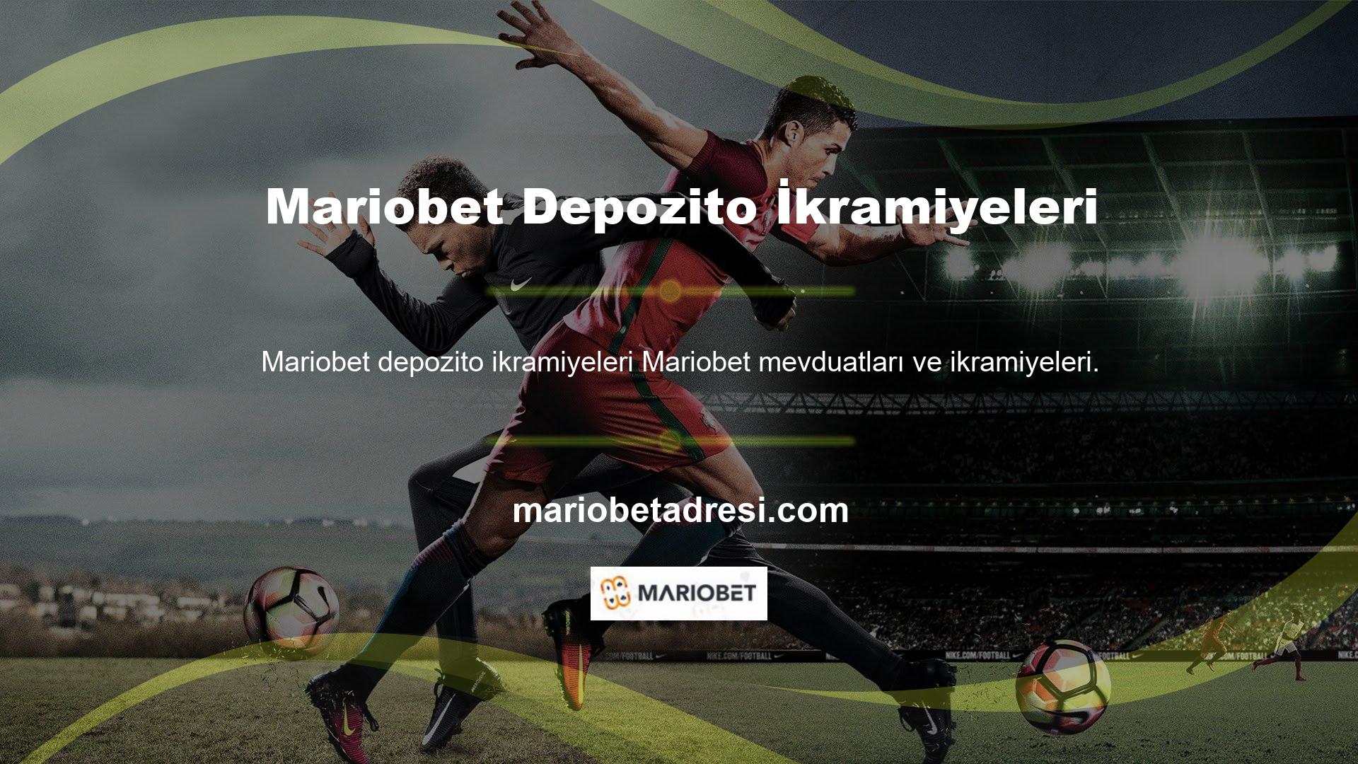 Mariobet depozito ve bonuslar bahis sitesine üyeliktir, o zaman öncelikle bonuslar hakkında bilgi edinmelisiniz